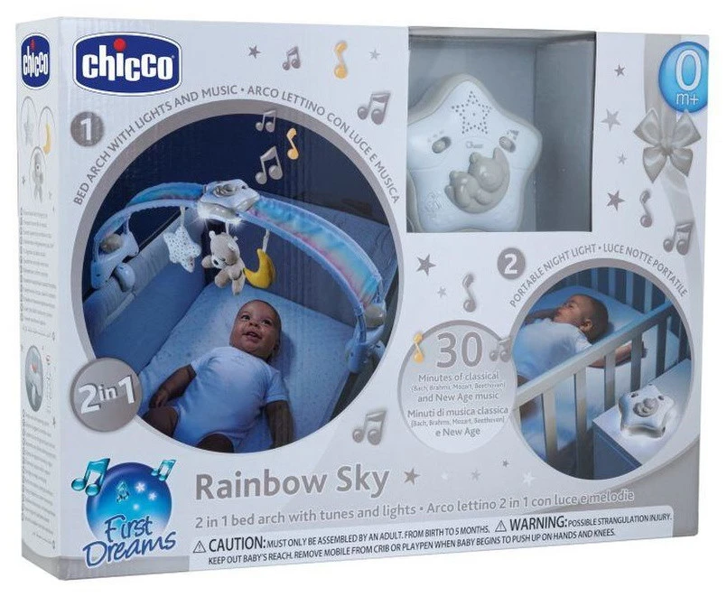 Chicco Rainbow Sky Beige Speelboog Voor Next2Me Wiegje C104730 4 Chicco Rainbow Sky Beige Speelboog Voor Next2Me Wiegje C104730 - Afbeelding 4