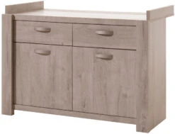 Meegroei Babykamer Amalia Grijs: Meegroei Ledikant, Commode En 2-Deurskast -Babyproducten Winkel commode amalia grijs