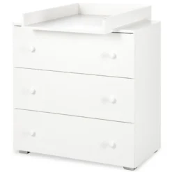 Babykamer Teuntje Wit: Ledikant, Commode En Kast -Babyproducten Winkel commode teuntje wit