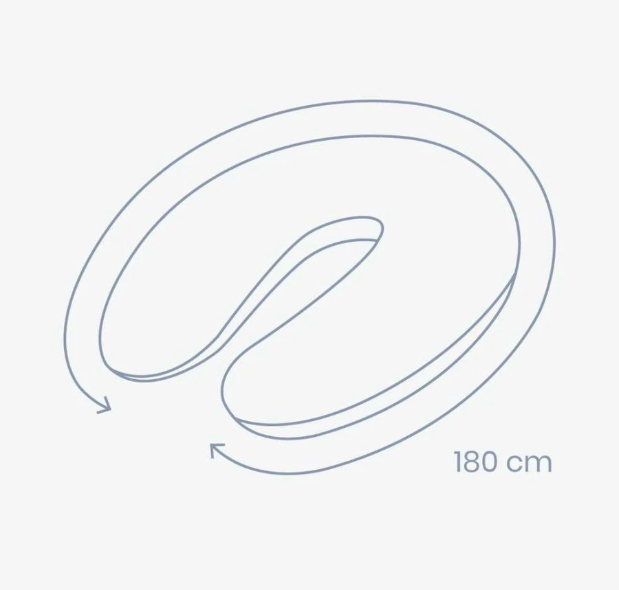 Doomoo Buddy Classic Light Grey Voedingskussenhoes BC B01 2 Doomoo Buddy Classic Light Grey Voedingskussenhoes BC B01 - Afbeelding 2