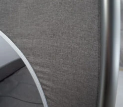 Ding Estilo Melee Grey Ledikant En Reisbedje -Babyproducten Winkel detail denim campingbed