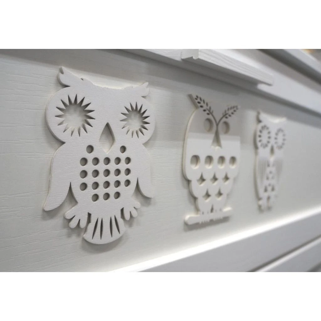 Ledikant Uil Wit 60x120 Cm 2 Ledikant Uil Wit 60x120 Cm - Afbeelding 2