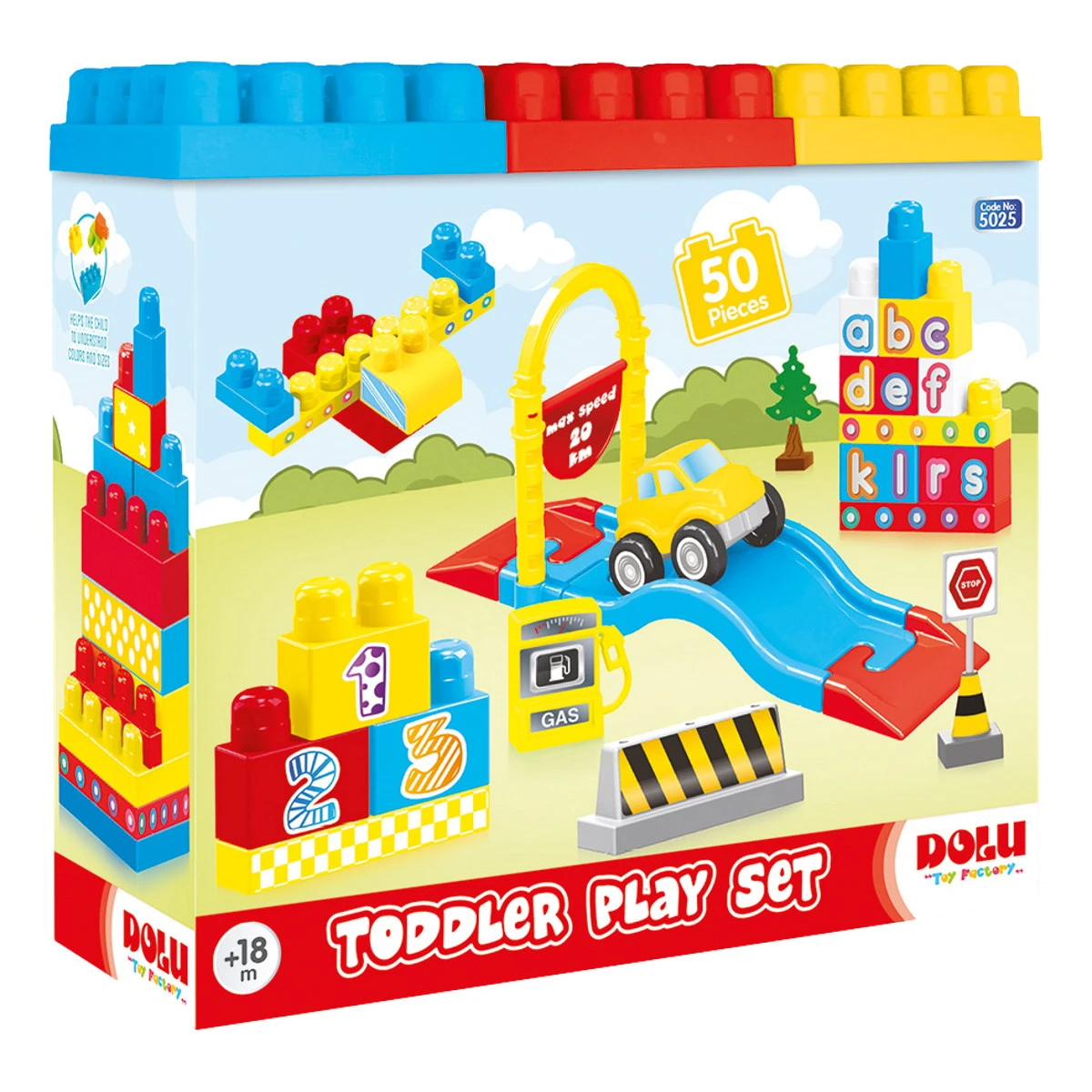 Dolu Play Set 50 Stuks Gekleurde Blokken 5025 - Afbeelding 7