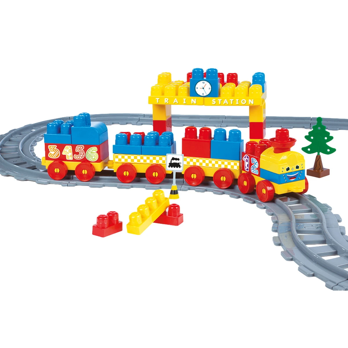 Dolu 89 Stuks XL Treinbaanset 5082 1 Dolu 89 Stuks XL Treinbaanset 5082