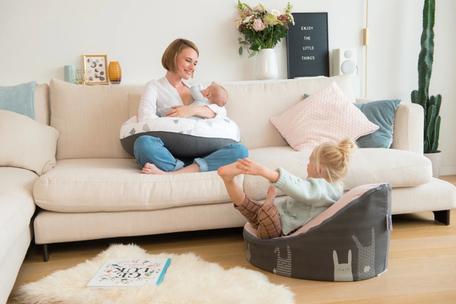 Doomoo Buddy Bear Grey Voedingskussen B04 6 Doomoo Buddy Bear Grey Voedingskussen B04 - Afbeelding 6