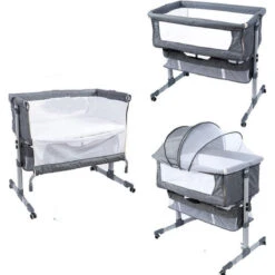 Eco Baby Donkergrijs Wieg Aan Bed FB5001 10 Eco Baby Donkergrijs Wieg Aan Bed FB5001 -Babyproducten Winkel eco baby donkergrijs wieg aan bed fb5001 3 1