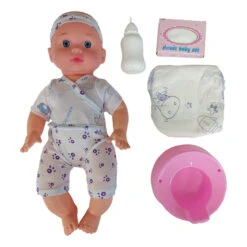 Eco Toys 33cm Pop Paarse Romper Met Accessoires HC531523