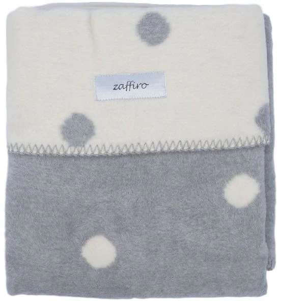 Zaffiro Ecru & Grijs Gestipt 100 X 150 Cm Ledikantdeken 15250 2 Zaffiro Ecru & Grijs Gestipt 100 X 150 Cm Ledikantdeken 15250 - Afbeelding 2