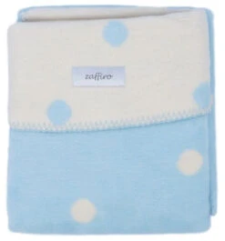 Zaffiro Ecru & Blauw Gestipt 100 X 150 Cm Ledikantdeken 15311 -Babyproducten Winkel ecrulichtblauwstippendeken 4