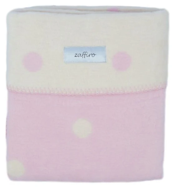 Zaffiro Ecru & Roze Gestipt 100 X 150 Cm Ledikantdeken 15274 4 Zaffiro Ecru & Roze Gestipt 100 X 150 Cm Ledikantdeken 15274 - Afbeelding 4