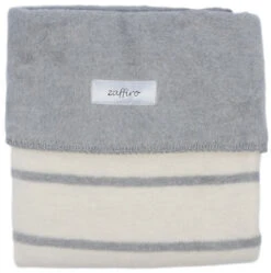 Zaffiro Grijs & Ecru Gestreept 75 X 100 Cm Wiegdeken 15083 8 Zaffiro Grijs & Ecru Gestreept 75 X 100 Cm Wiegdeken 15083 -Babyproducten Winkel grijsecrustrependeken 4