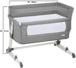 Babygo Together Grey Wieg Aan Bed 4601 -Babyproducten Winkel i no460 1 together heigths