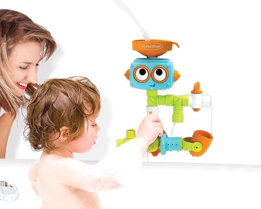 Infantino Plug & Play Plumber Set Sensory Waterspeelset BK-217025 3 Infantino Plug & Play Plumber Set Sensory Waterspeelset BK-217025 - Afbeelding 3