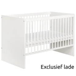 Babykamer Jasmijn: Ledikant En Commode -Babyproducten Winkel jasmijn ledikant 1