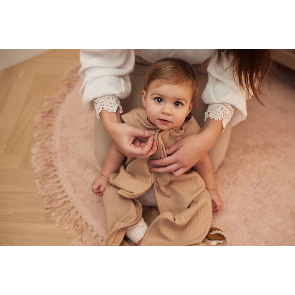 Jollein Ajour Biscuit 110 Cm Zomerslaapzak 048-529-67020 5 Jollein Ajour Biscuit 110 Cm Zomerslaapzak 048-529-67020 - Afbeelding 5