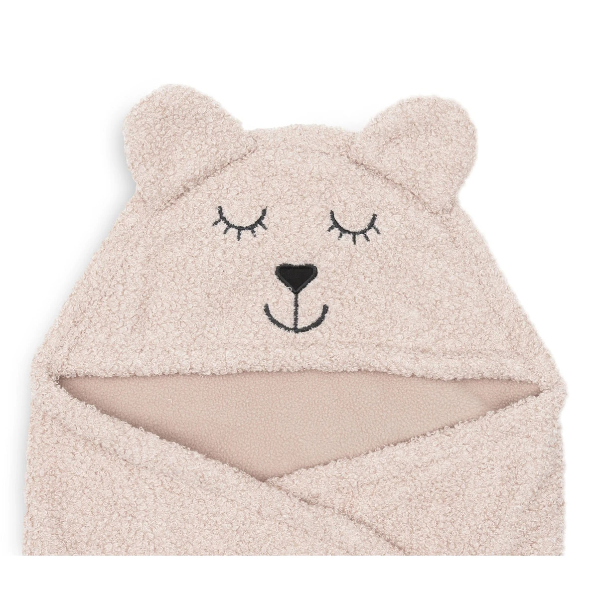 Jollein Bear Boucle Wild Rose Wikkeldeken 032-566-67062 4 Jollein Bear Boucle Wild Rose Wikkeldeken 032-566-67062 - Afbeelding 4