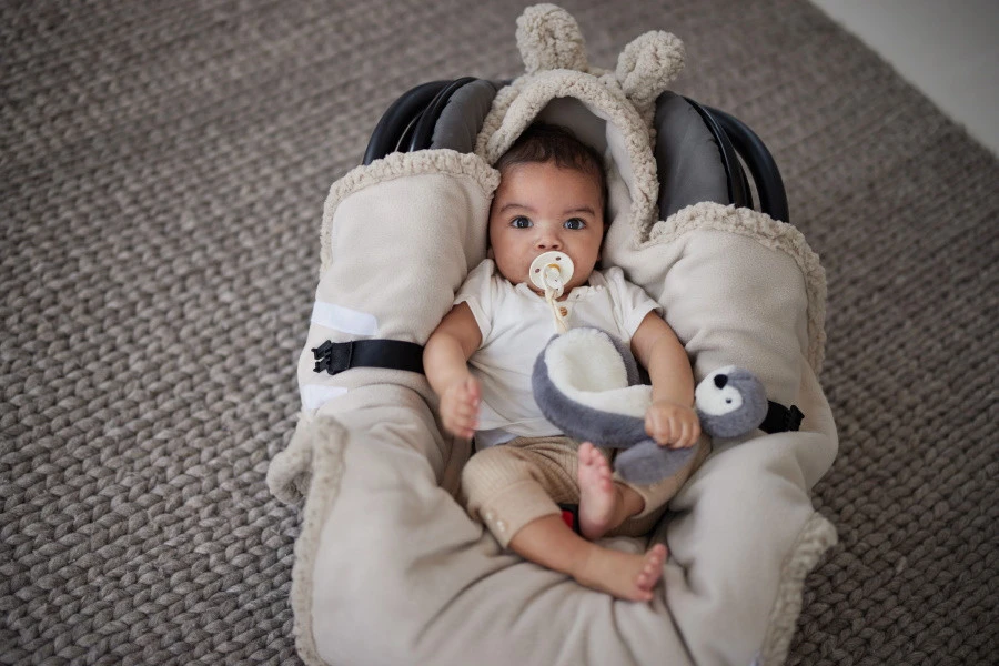 Jollein Bunny Nougat Wikkeldeken 032-566-66019 5 Jollein Bunny Nougat Wikkeldeken 032-566-66019 - Afbeelding 5