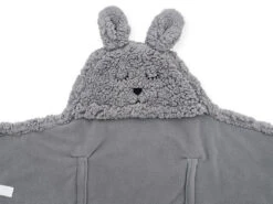 Jollein Bunny Storm Grey Wikkeldeken 032-566-65332 -Babyproducten Winkel jollein bunny storm grey wikkeldeken 032 566 65332 2