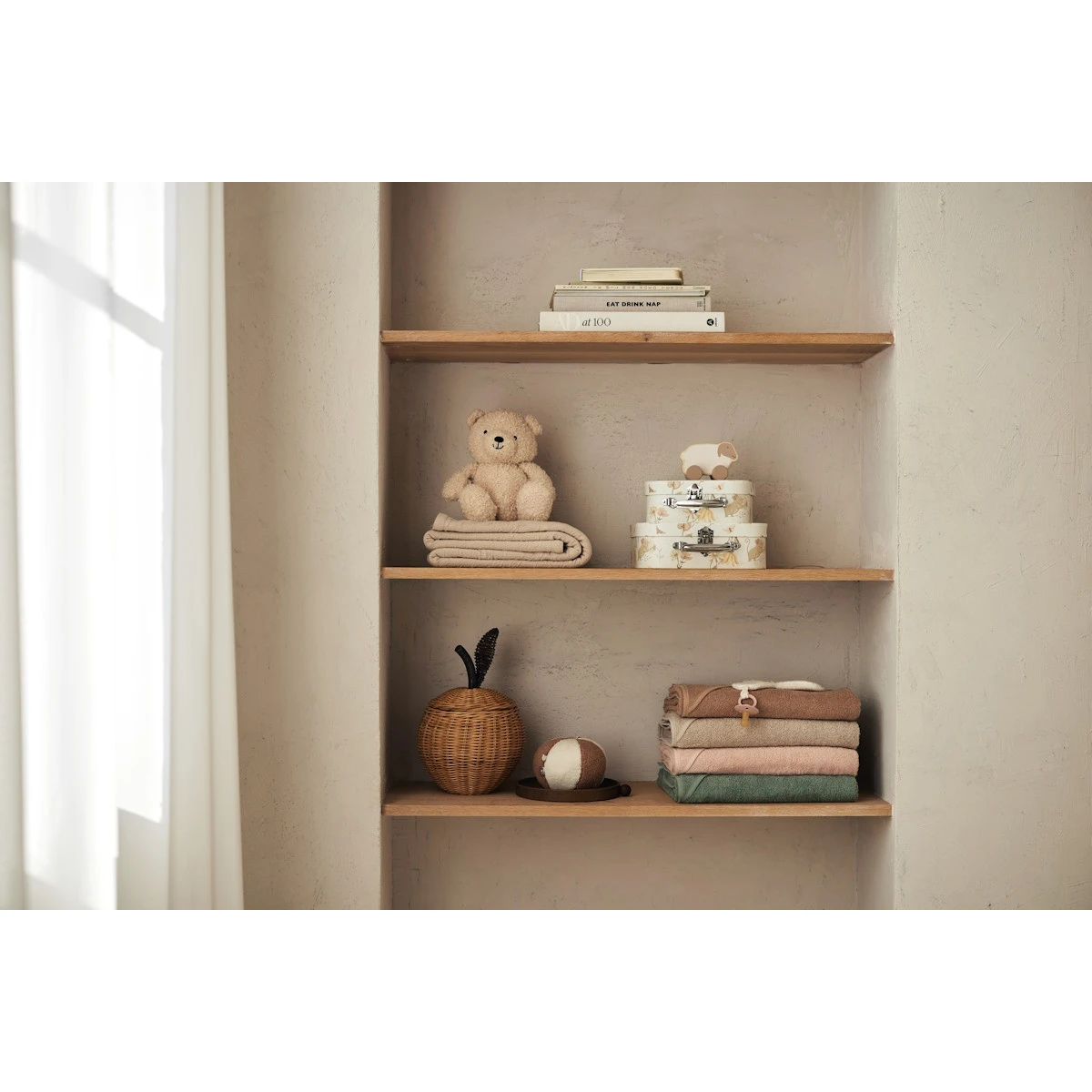 Jollein Nougat Badstof 100 X 100 Cm XL Badcape 534-836-00093 - Afbeelding 6