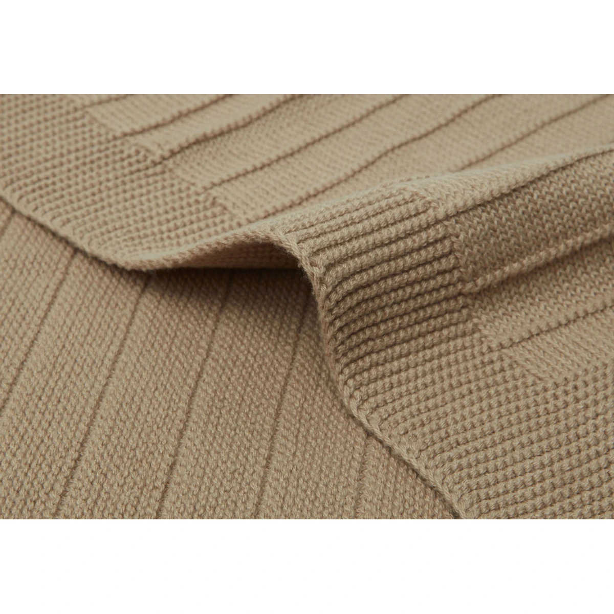 Jollein Pure Knit Biscuit 100x150 Cm Ledikantdeken 516-522-67012 3 Jollein Pure Knit Biscuit 100x150 Cm Ledikantdeken 516-522-67012 - Afbeelding 3