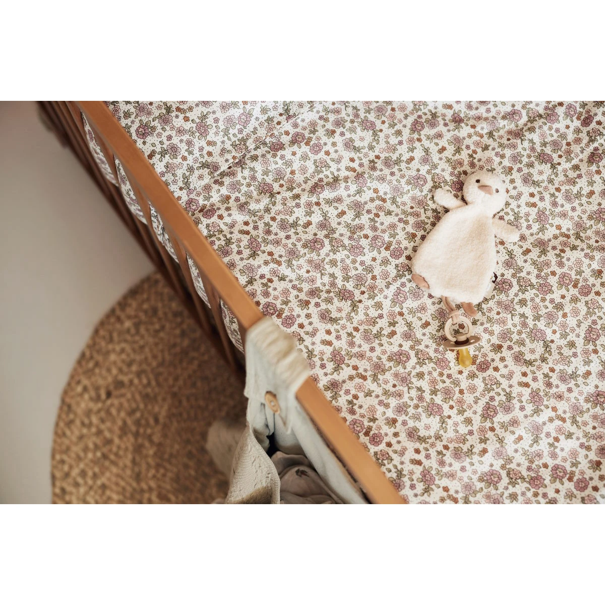 Jollein Retro Flowers Dekbedovertrek En Sloop 100 X 140 Cm 003-005-67045 - Afbeelding 5