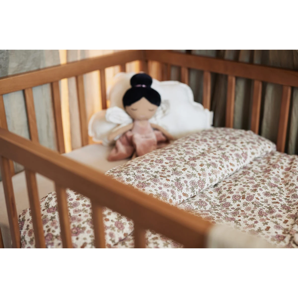 Jollein Retro Flowers Dekbedovertrek En Sloop 100 X 140 Cm 003-005-67045 - Afbeelding 4