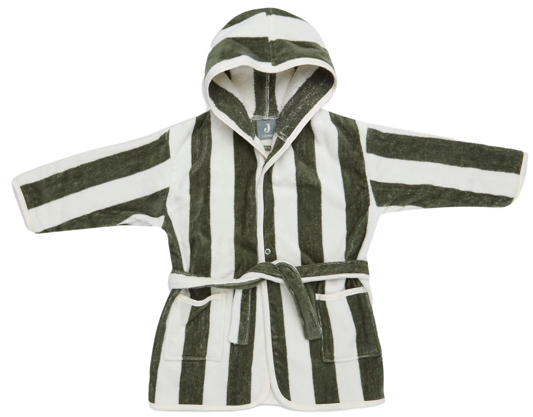 Jollein Stripe Terry Leaf Green 3-4jr Badjas 060-809-67001 1 Jollein Stripe Terry Leaf Green 3-4jr Badjas 060-809-67001