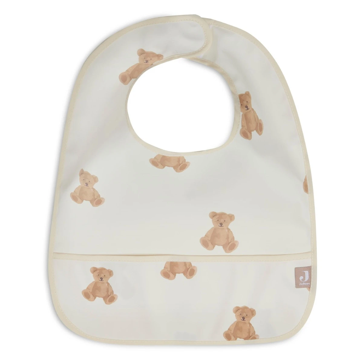 Jollein Teddy Bear 2-pack Waterproof Slabber 029-864-66095 2 Jollein Teddy Bear 2-pack Waterproof Slabber 029-864-66095 - Afbeelding 2