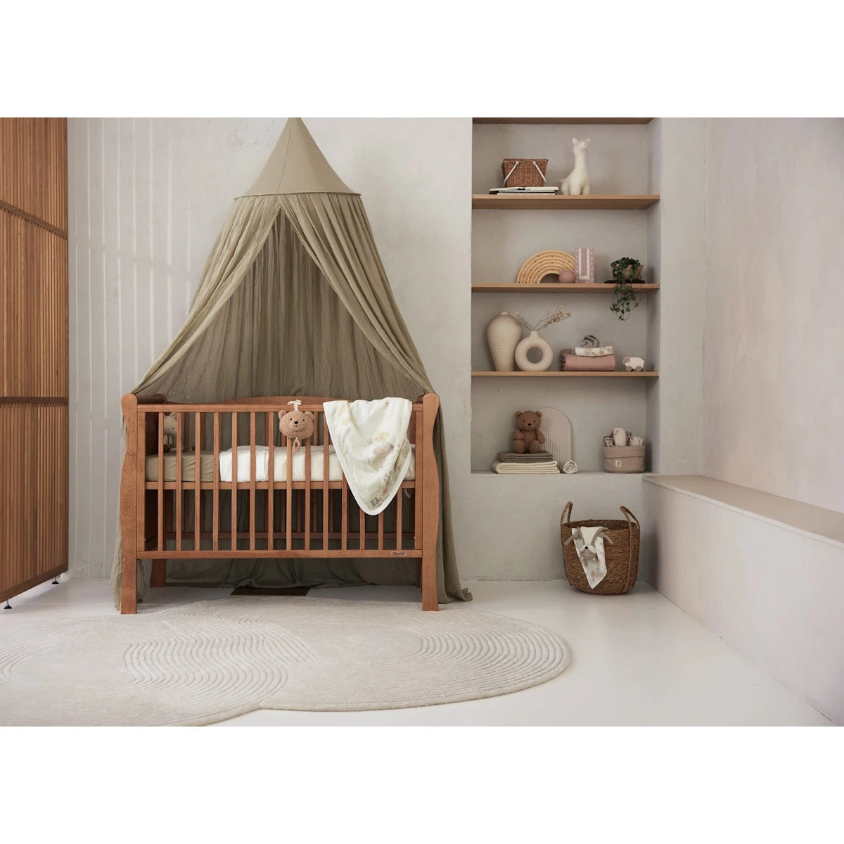 Jollein Vintage Olive Green 245 Cm Klamboe 002-005-67058 3 Jollein Vintage Olive Green 245 Cm Klamboe 002-005-67058 - Afbeelding 3