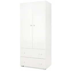 Babykamer Teuntje Wit: Ledikant, Commode En Kast -Babyproducten Winkel kast teuntje wit