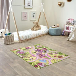 Kids Corner Farm Life/Sweet Town 95x113 Cm Omkeerbaar Vloerkleed En Speelmat -Babyproducten Winkel kids corner farm lifesweet town 95x113 cm omkeerbaar vloerkleed en speelmat 6
