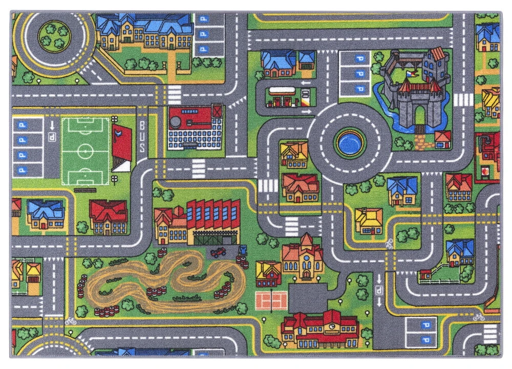 Kids Corner Playcity/Dino 95x113 Cm Omkeerbaar Vloerkleed En Speelmat 5 Kids Corner Playcity/Dino 95x113 Cm Omkeerbaar Vloerkleed En Speelmat - Afbeelding 5