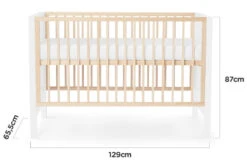 Kinderkraft Mia Wit Ledikant KKHMIAWHT0000 -Babyproducten Winkel kinderkraft mia grijs ledikant incl. matras kkhmiagry000m 13 2
