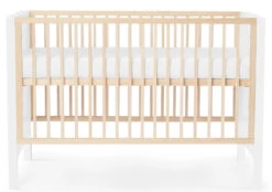 Kinderkraft Mia Wit Ledikant KKHMIAWHT0000 -Babyproducten Winkel kinderkraft mia wit ledikant incl. matras kkhmiawht000m 1 3 1