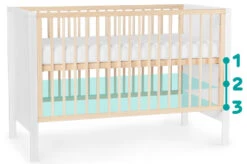 Kinderkraft Mia Wit Ledikant KKHMIAWHT0000 -Babyproducten Winkel kinderkraft mia wit ledikant incl. matras kkhmiawht000m 1 7 1