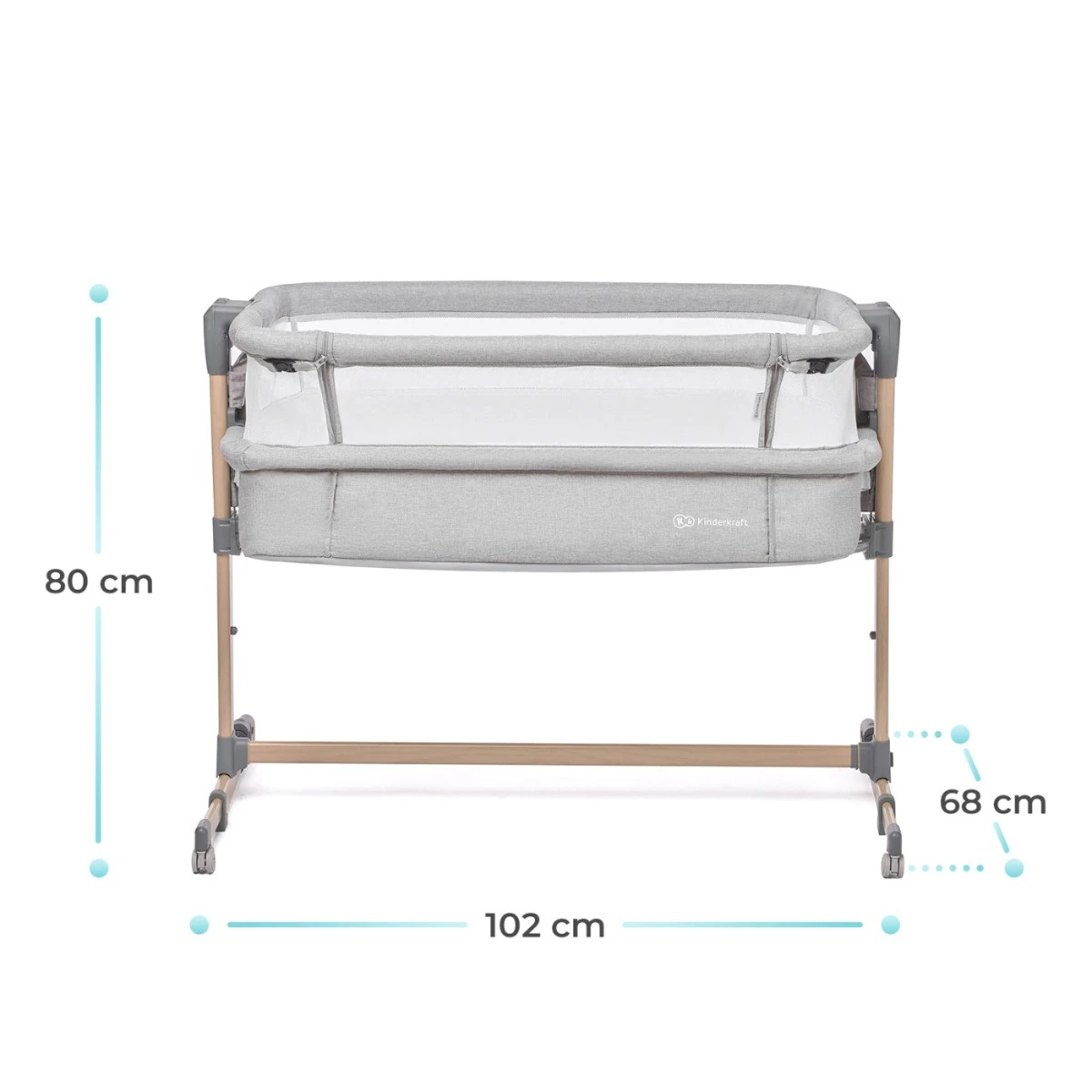 Kinderkraft Neste Air Grey Wieg Aan Bed KKLNEAIRGRY000 8 Kinderkraft Neste Air Grey Wieg Aan Bed KKLNEAIRGRY000 - Afbeelding 8
