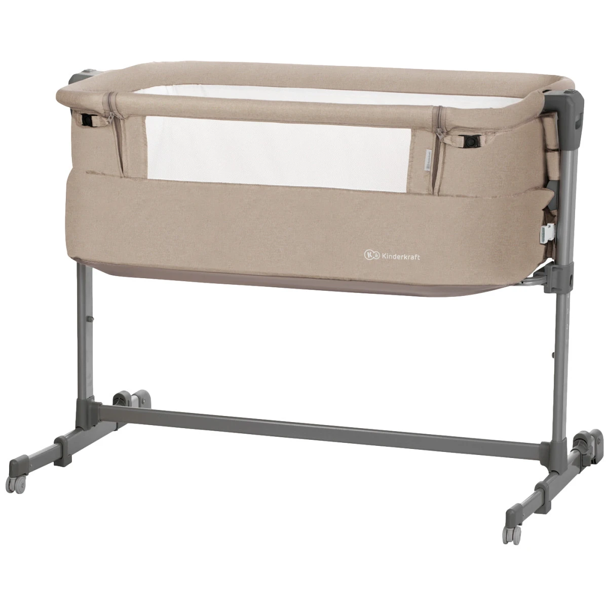 Kinderkraft Neste Up Beige Wieg Aan Bed KKLNESTBEG000N 1 Kinderkraft Neste Up Beige Wieg Aan Bed KKLNESTBEG000N