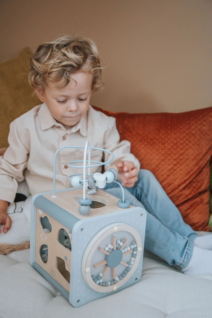 Label Label Nougat Houten Activiteitenkubus LLWT-37131 5 Label Label Nougat Houten Activiteitenkubus LLWT-37131 - Afbeelding 5