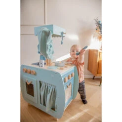 Label Label Groen Houten Bistro Keuken LLWT-34758 -Babyproducten Winkel label label groen houten bistro keuken llwt 34758 sfeer