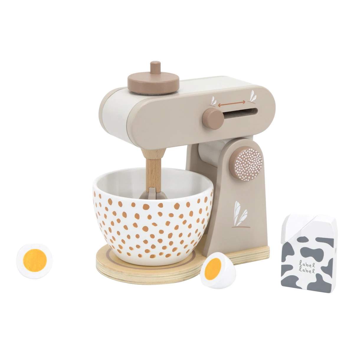 Label Label Nougat Houten Keukenmixer LLWT-37087 1 Label Label Nougat Houten Keukenmixer LLWT-37087