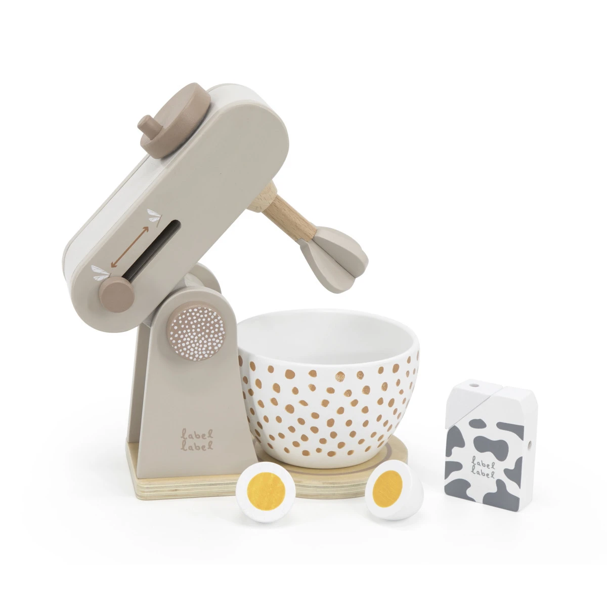 Label Label Nougat Houten Keukenmixer LLWT-37087 5 Label Label Nougat Houten Keukenmixer LLWT-37087 - Afbeelding 5