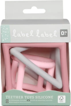 Label Label Roze 3 Stuks Geometrische Silicone Bijtringen LLST-15294 -Babyproducten Winkel label label roze 3 stuks geometrische silicone bijtringen llst 15294 4