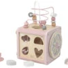 Label Label Roze Houten Activiteitenkubus LLWT-34314