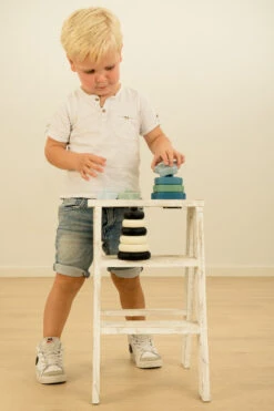 Label Label Zwart/Wit Silicone Stapeltoren LLST-15379 -Babyproducten Winkel label label silicone stapeltoren 4 2