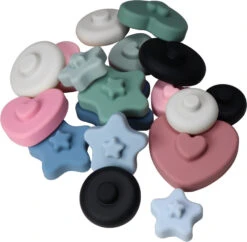 Label Label Zwart/Wit Silicone Stapeltoren LLST-15379 -Babyproducten Winkel label label silicone stapeltorenlabel label silicone stapeltoren 1 2