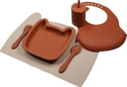 Tryco Leopard Sienna Siliconen Bord TR-392816 -Babyproducten Winkel leopard sand silicone collection 04 1