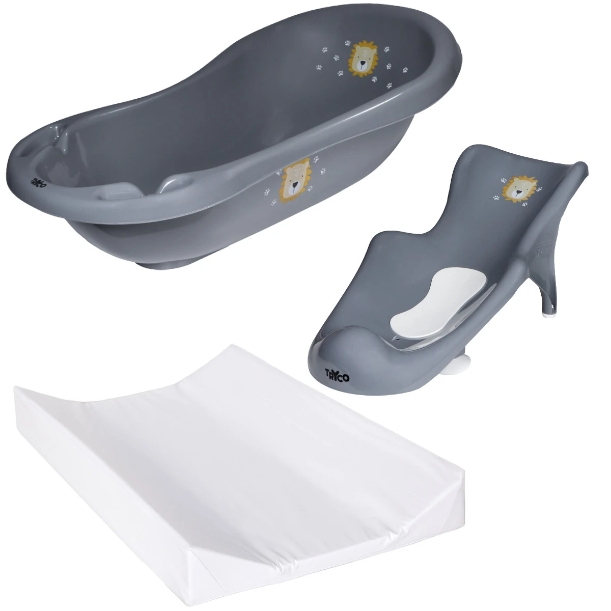 Tryco Lion Leo Anthracite Badset 1 Tryco Lion Leo Anthracite Badset