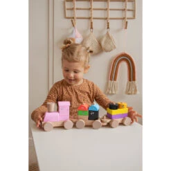 Label Label Barbapapa Houten Stapeltoren Trein LLBB-35885 -Babyproducten Winkel llbb 35885 barbapapa wooden stacking train 07