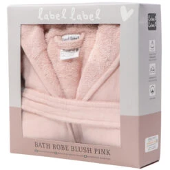Label Label Blush Pink Badstof/Hydrofiel Badjas LLTT-934666 -Babyproducten Winkel lltt 934666 bath robe blush pink 07