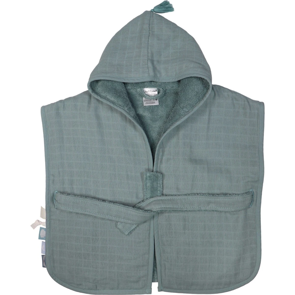 Label Label Silver Blue Badstof/Hydrofiel Badjas LLTT-934673 2 Label Label Silver Blue Badstof/Hydrofiel Badjas LLTT-934673 - Afbeelding 2